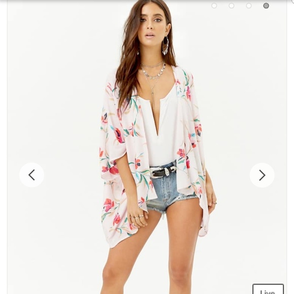Forever 21 Sweaters - Floral Kimono Forever21